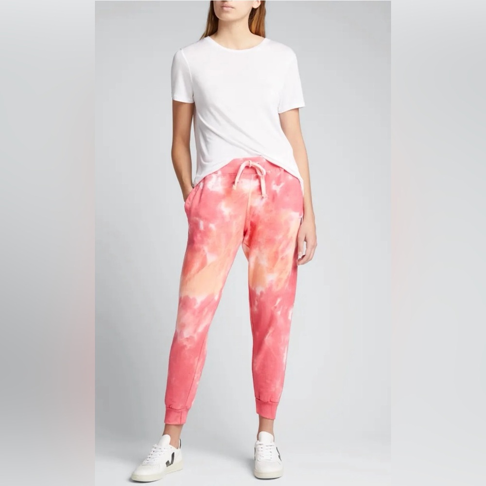 LA DETRESSE Pink Orange Jogger Sweatpant size XS NWT